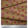 thumbnail image 3 of Soimoi Poly Georgette Fabric Artistic Leaves Print Fabric by The Yard 52 Inch Wide, 3 of 3
