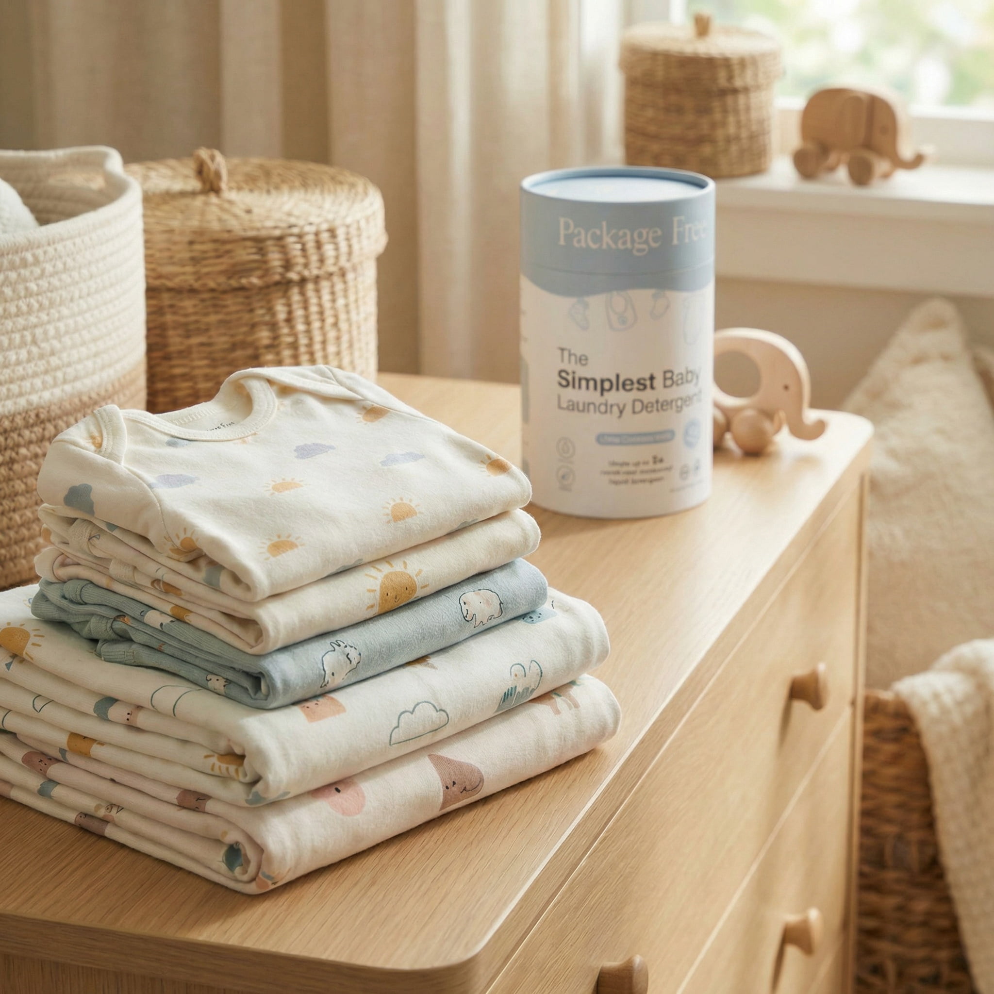 (2 pack) Package Free Simplest Baby Laundry Detergent Powder Unscented 100 Load