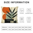 thumbnail image 5 of RUIYC  Boho Abstract Sunset Plant Olive Leaves Decorative Throw Pillow Covers  Bohemian Geometry Line Pillowcase Decoration, Minimalist Modern Art Aesthetic Cushion Case Home Decor, 5 of 5