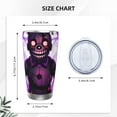 thumbnail image 4 of Lsque Five Nights At Freddy'S Pattern 20oz Car Cup with Lid and Straw, Insulated Coffee Cup with Straw Topper, Spill Proof Travel Coffee Mug, Stainless Steel Tumble, 4 of 8