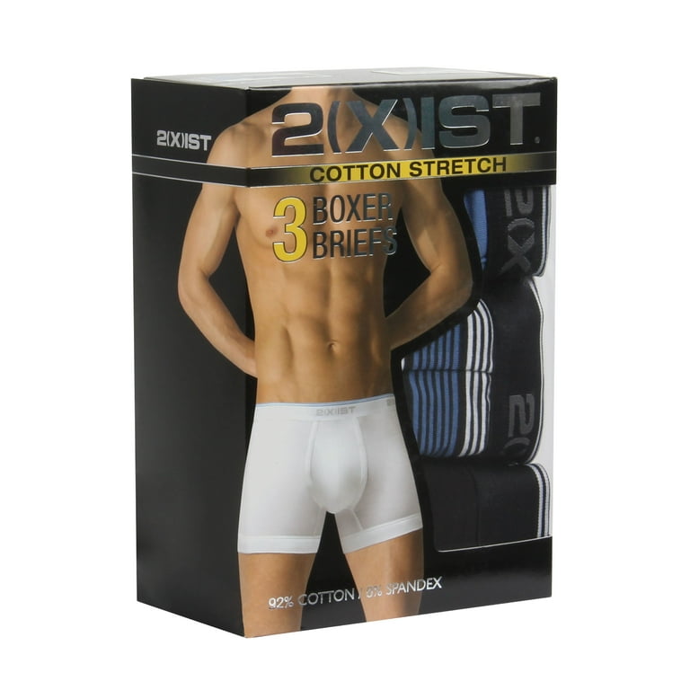Azuki Men's Stretch Boxer Brief 3 Pack-Size S at  Men's