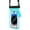Macaron Blue, variant on Dual Pocket Waterproof Phone Pouch, Touch-Friendly Clear Dry Bag for Beach Pool Swimming