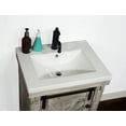 thumbnail image 2 of InFurniture  24 in. Rustic Solid Fir Barn Door Style Vanity in White Wash with Ceramic Single Sink - No Faucet - 24 x 34 x 18.5 in., 2 of 3