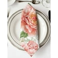 thumbnail image 2 of nqOlkjepod Pink Peony Blossom Cloth Napkins Set of 4 Reusable Dinner Napkins, Spring Botanical Floral Watercolor Cocktail Napkin Washable Table Napkins for Wedding/Holiday Party/Baby Shower 20"x20", 2 of 8