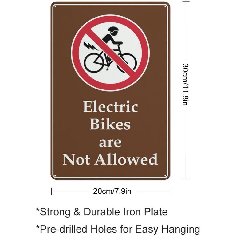 GB SPECIAL ☆ BE AWARE OF ALFEE'S LAW No Atvs with Prohibited Symbol Sign, 10x14 Inches, Rust Free