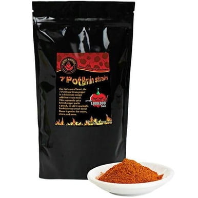 Fiery Farms Red 7 Pot Brain Strain Pepper Powder - 1KG/2.2 lbs Smoky & Fruity Trinidad Pepper