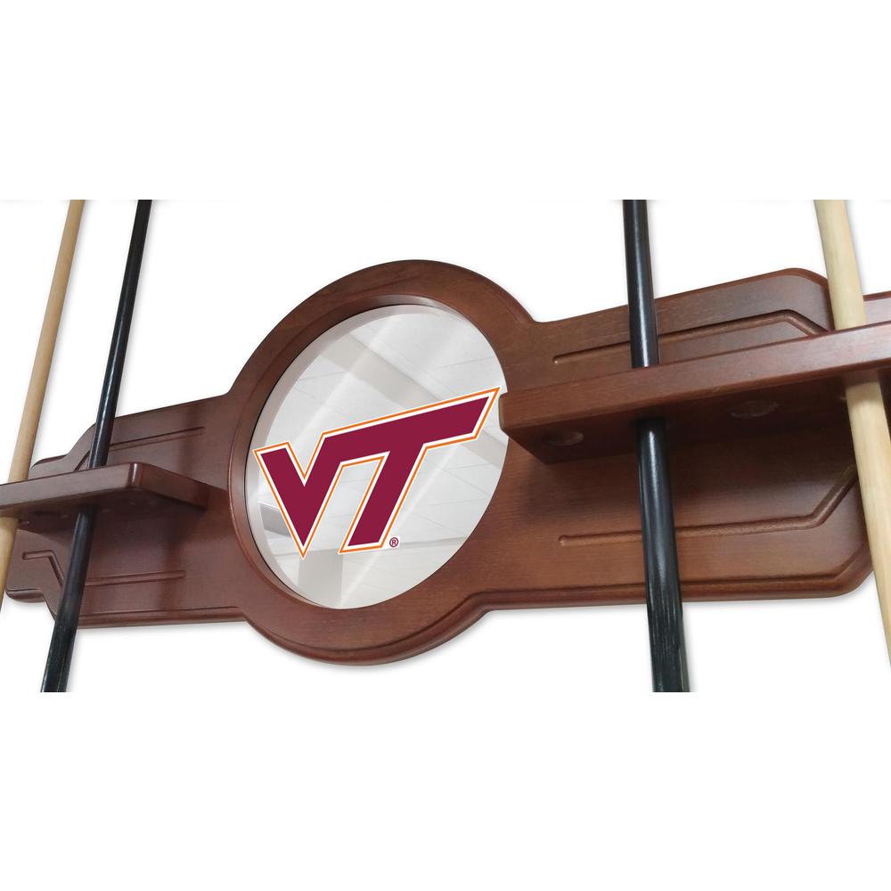 Virginia Tech University Solid Wood Cue Rack with a English Tudor Finish - image 2 of 3