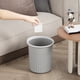 thumbnail image 5 of Bote de basura delgado de plástico - Diseño sin tapa | Cubo de basura que ahorra espacio para baño, dormitorio, cocina, oficina | Ligero Blanco o Gris | Material duradero | 9.25x8.46x6.69 pulgadas, 5 of 7