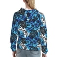 thumbnail image 7 of Daiia Turtle，Shell Algae Starfish Coral Pattern Women's Fashion Hoodies & Sweatshirts with Kangaroo Pocket Hooded Sweatshirt with Eye-catching Drawstrings-Small, 7 of 7