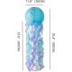 thumbnail image 2 of Blue Mermaid Paper Lantern Kit Under The Sea Party Decoration Bright Strip Jelly Fish Birthday Baby Shower Ocean Theme Decor Supplies Kids Girl Favors, 2 of 4
