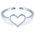 thumbnail image 4 of Sterling Silver Minimalist Heart Ring, 4 of 4