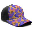 thumbnail image 3 of Design Pattern Baseball Cap – Stylish Spliced Design Adjustable Trucker Hat with Full Print Front & Brim, Breathable Cotton Blend Snapback for Sports, Travel & Daily Wear, 3 of 3