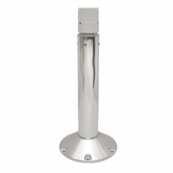 Garelick 78524-30 Polished Anodized Aluminum Fixed 24 1/2 Inch Marine Boat Seat Pedestal Base Post