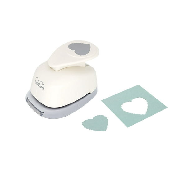 Bira Craft 1 inch Scalloped Heart Lever Action Craft Punch, Valentine’s Day Punch, for Paper Crafting Scrapbooking