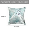 thumbnail image 4 of Unique Bargains Polyester Throw Cushion Covers for Sofa Car, 18' x 18', Blue, 2PCS, 4 of 9