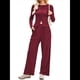 thumbnail image 1 of Conjunto de Chándal de 2 Piezas para Mujer, con Pantalones Acampanados de Yoga y Mangas Largas, Estilo Casual, A Juego. Vino Tinto L, 1 of 9