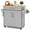 Grey, variant on Costway Kitchen Island 44" Rolling Kitchen Cart with Drawer Adjustable Shelf Spice Rack Gray