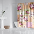 thumbnail image 2 of Pioneer Flower Floral Print Pattern Shower Curtain 72"x72" ,Bathroom Decorative Shower Curtains Set with 12 Hooks,Modern Waterproof Washable Shower Curtain, 2 of 6