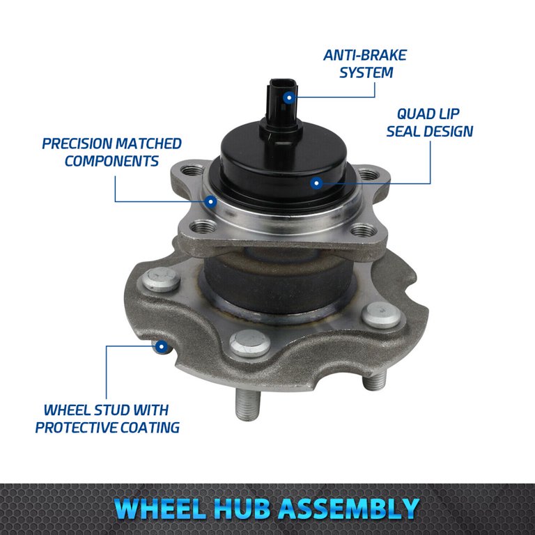 Bode-man Pair Rear Wheel Bearing and Hub Assembly for 2WD Toyota