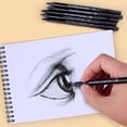 thumbnail image 1 of Charcoal Pencils Drawing Set, High Colorization 6pcs Graphite Pencil Set Break Resistant Smoother Professional  for Blending, 1 of 7