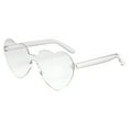 thumbnail image 2 of Espejo De Mujer Gafas de sol sin montura en forma de corazón, transparentes, de colores pastel, para mujer. Accesorio de moda. 1 unidad Rkxzt, 2 of 7
