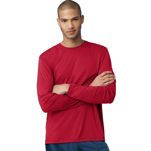 Hanes T-Shirt à Manches Longues pour Hommes Cool DRI Performance - Meilleur Vendeur, m