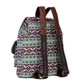thumbnail image 6 of Ovzne Mini Backpack Purse For Women, Vintage Women Backpack Ethnic Travel Handbag Shoulder Bag, Boho Shoulder Bag Vintage Ethnic Flower Cross-body Bag Brown, 6 of 8