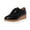 Black, variant on LOVZFMLL Women's Platform Wedge Shoes Fashion Tassels Lace-up Oxford Shoes Square Toe Leather Casual Dress Shoes Brown 8.5