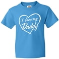 thumbnail image 3 of Inktastic I Love My Daddy in White Chalk Heart Youth T-Shirt, 3 of 5