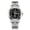 All silver steel band - black, variant on Men's quartz watch, suitable for middle-aged and elderly men, large numbers, high-end fashion business watch, versatile quartz luminous men's wristwatch
