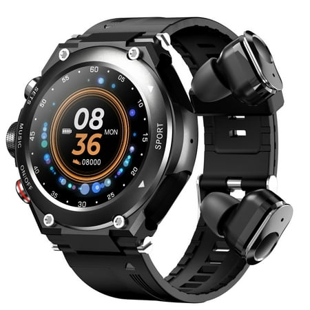 PRETXORVE Smart Watch, Bluetooth Headset, Three In One Call, Music, Sports Smart Bracelet, 10 Sports Modes