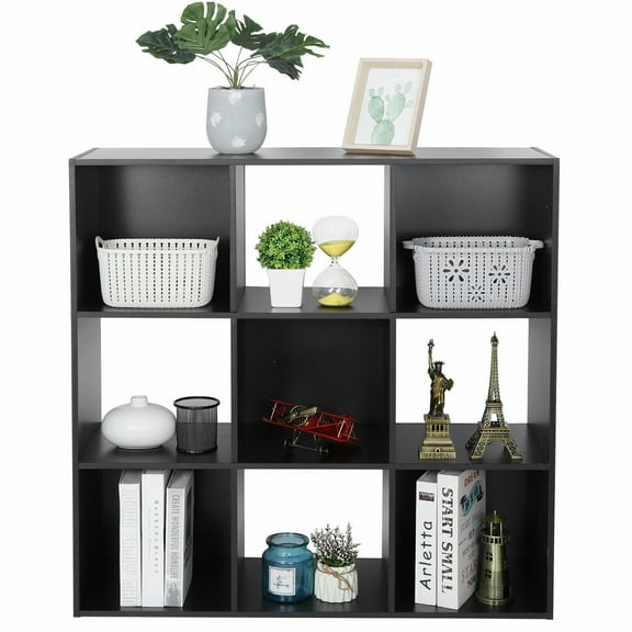 Multi-Color 9 Cube Storage Shelf Organizer Wooden Bookshelf Display Shelves