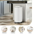 thumbnail image 5 of Ataucjin 8 Gallon Round Trash Can with Soft-Close Lid and Foot Pedal, Compact Kitchen Trash Can with Removable Liner Bucket, Stainless Steel Garbage Bin for Office, Bedroom, 5 of 7