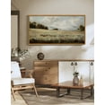 thumbnail image 4 of Drsoum 20x40in Natural Framed Vintage Landscape Large Canvas Wall Art Grassland Classic Wall Prints Modern Farmhouse Hallways Dining Rooms Bedroom Living Rooms Decor, 4 of 7