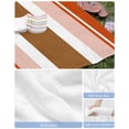 thumbnail image 6 of Burnt Orange Farmhouse Beach Towels Oversized Super Absorbent, Orange Brown Striped Lightweight Bath Towel Quick Dry Sets For Bathroom/Pool/Rv Camping/Beach Play/Gym Room/Picnic 31"x62", 6 of 8