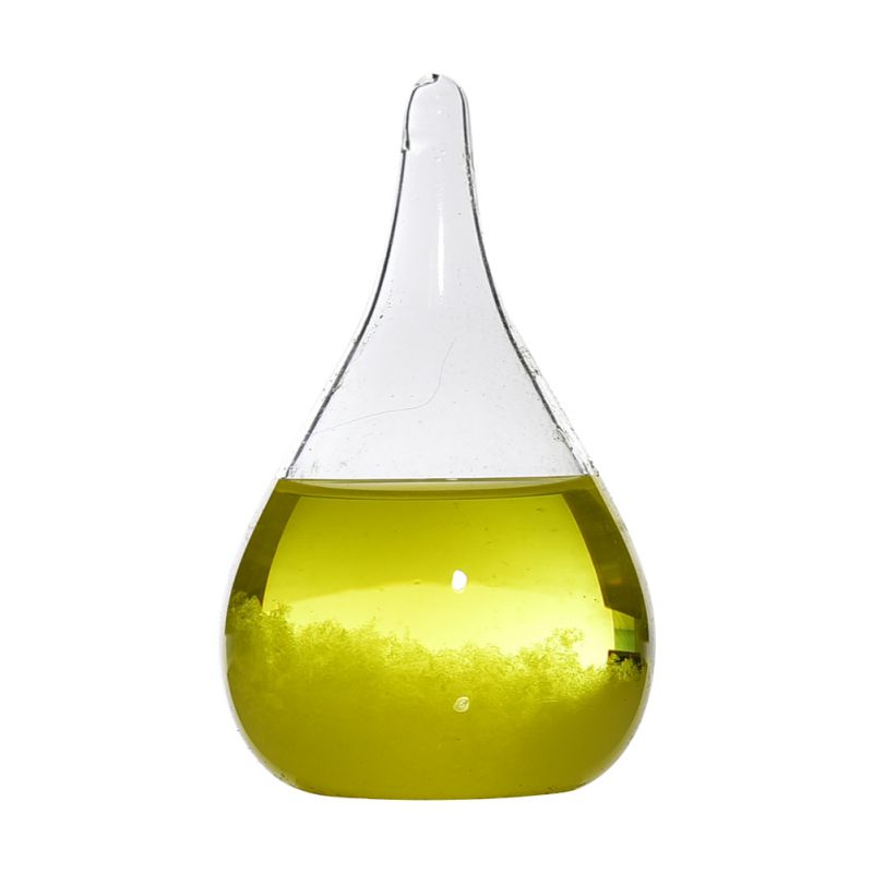 StormGlass Water Drop Weather Forecast Barometer Crystal Ornament