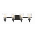 thumbnail image 4 of 41904-ESP-CS Craftmade Lighting Grace 4 Light Transitional/Modern & Contemporary Bath Vanity - 27.5 inches wide by 8 inches high-Espresso Finish-Clear, 4 of 7