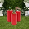 thumbnail image 3 of 3Pcs Cylinder Pedestal Stands, Metal Display Pedestal Stands for Wedding Party, 3 of 15