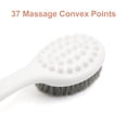 thumbnail image 6 of Unique Bargains Curved 13.4" Long Handle Soft Bristle Shower Bath Brush Body Spa Back Srubber Massager, 6 of 7