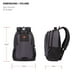 thumbnail image 5 of Mochila para portátil SwissGear Cecil 5505 gris oscuro/negro 18", 5 of 9