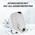 thumbnail image 2 of Compatible Key Fob Cover for Jeep Grand Cherokee Dodge Charger Challenger Durango Journey Dart Chrysler 300 Key Case Holder Protector Keychain, 2 of 9