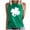 Green, variant on WREESH Fashion Women's St. Patrick's Day Casual Print Sleeveless Tank Top Crew Neck Loose Fit Shamrock Clovers Graphic Tee for Holiday Festivities