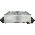 thumbnail image 6 of Brentwood 3-Quart 2-Pan Buffet Server and Warming Tray, 6 of 6