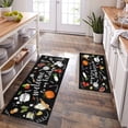 thumbnail image 5 of Lemon Kitchen Rugs Mat Farmhouse Style Lemon Rugs Anti Fatigue Kitchen Rug Set PVC Non Slip Waterproof Washable Rug (17"x47.2"+17"x23.6"), 5 of 6