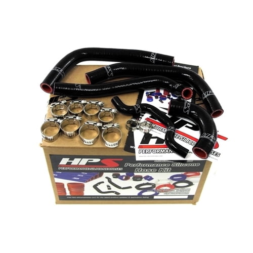 HPS Black Reinforced Silicone Radiator Hose Kit Coolant for Kawasaki 0910 KX250F