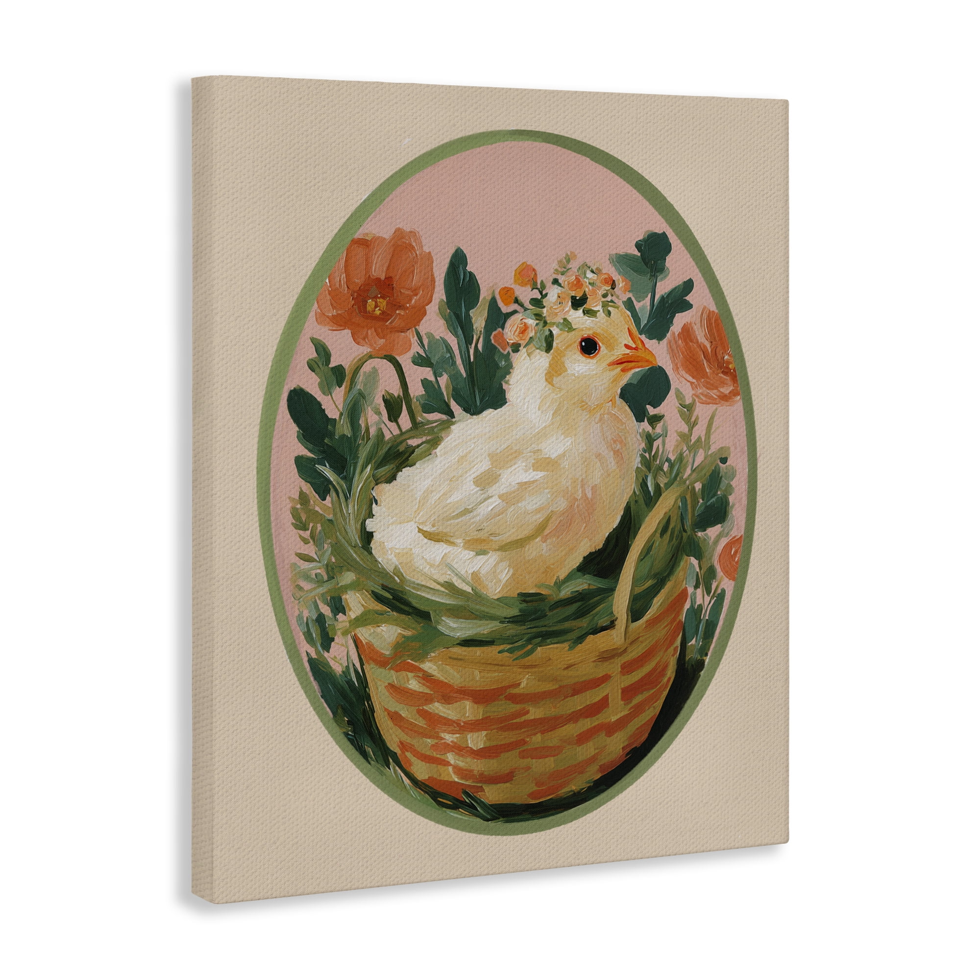 Stupell Industries Bloom Nest Chick Canvas Wall Art, design by Yen