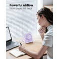 thumbnail image 3 of USB Desk Fan, 5 Inch  Portable Table Fan with 3 Speeds,  Quiet & 180° Tilt Folding, Perfect for Office Home Bedroom, 3 of 5