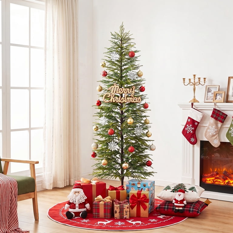 DR.Planzen 6' Artificial Christmas Tree for Indoor Christmas Decor