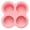 Pink, variant on Pink Silicone 4-Cavity Round Column Cake Mold, 13.6x13.6cm, Non-Stick for Sweet Baking (1pc)