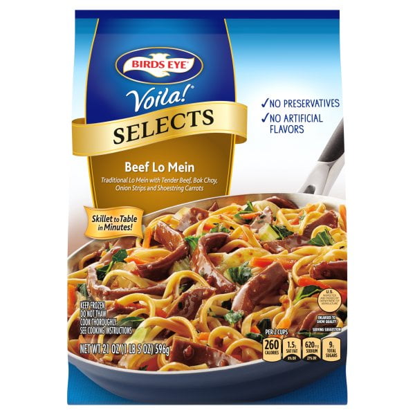 Birds Eye Voila! Beef Lo Mein, Family Size Skillet Meal, 42 Oz